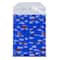 JAM Paper 6.25" x 7.875" Blue Santa Peel & Seal Closure Foil Envelopes, 25ct.